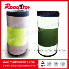 10.7cm width multi colored reflective polyester webbing